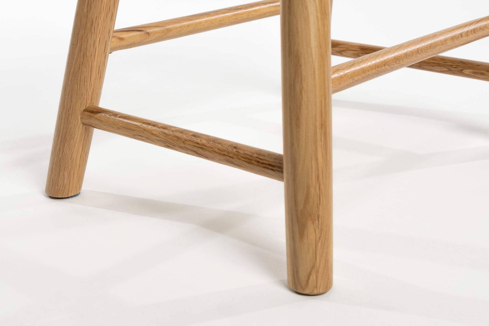 Vander Natural Oak Wood Low Stool